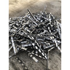 Фибра стальная листовая 0.25х25 мм для бетона